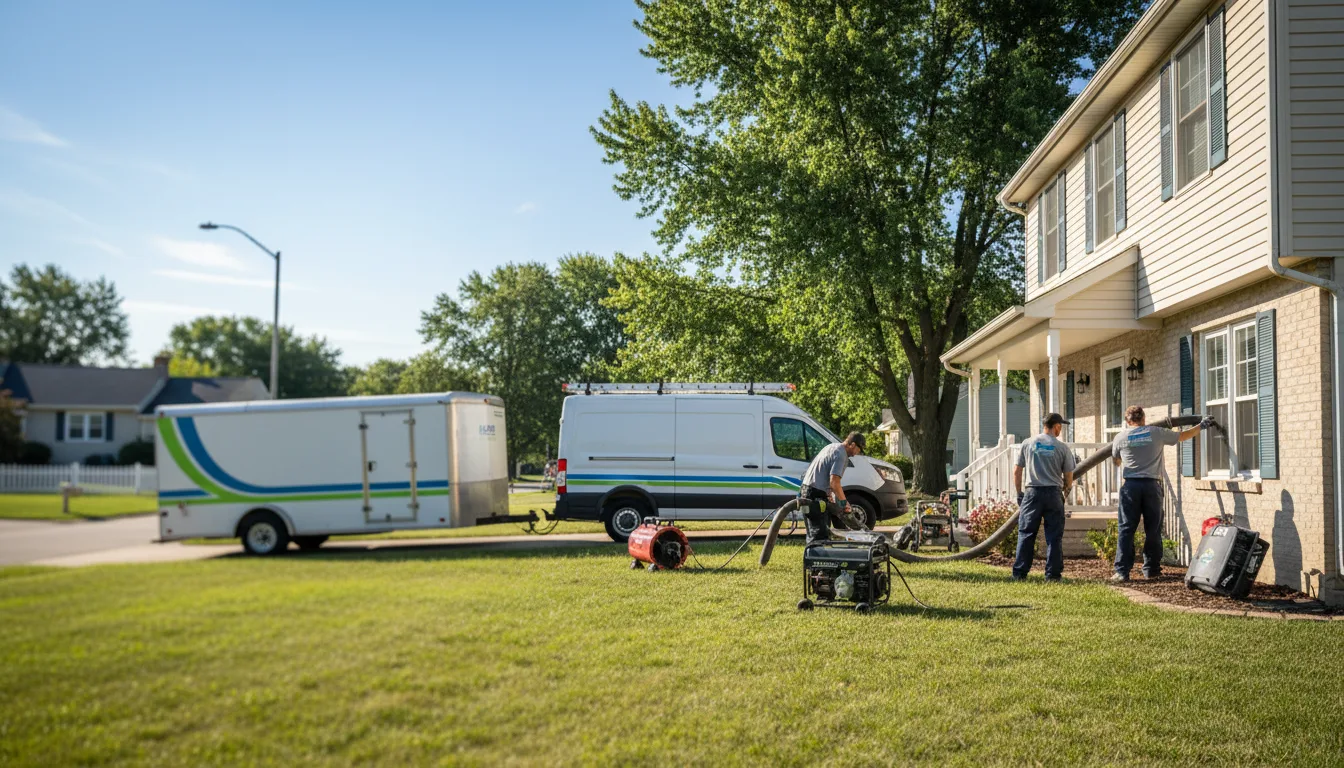Flooded Basement Restoration And Cleanup With Repair in Chalmers, IN near me